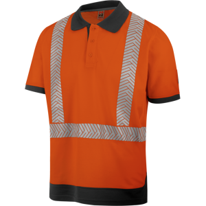 Polo de travail haute-visibilite orange fluo Würth MODYF Orange S