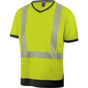 Tee shirt de travail haute visibilite jaune fluo Wuerth MODYF Jaune XL