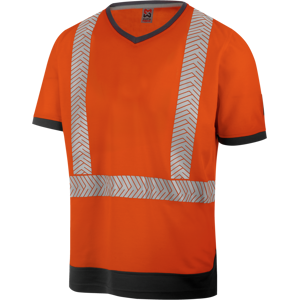 Tee shirt de travail haute visibilite orange fluo Wuerth MODYF Orange