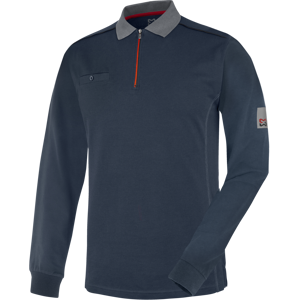 Polo de travail a manches longues Stretch X bleu Wuerth MODYF marine Bleu marine