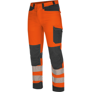 Pantalon de travail haute visibilite fluo orangeanthracite Wuerth MODYF Orange 48