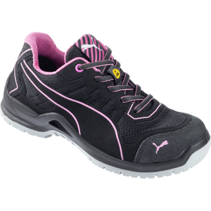 PUMA SAFETY SHOES Chaussures de securite femme S1P ESD Puma Fuse TC basses noir/rose Noir 37