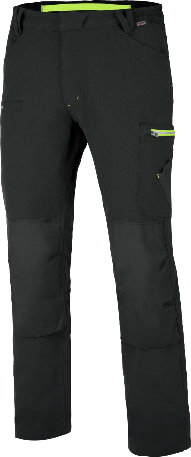 Pantalon de travail Stretch Evolution Würth MODYF Anthracite/Lime Gris foncé 36