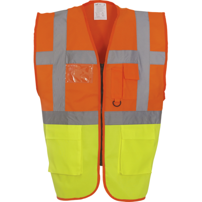 YOKO Gilet de travail RETRO multipoches jaune orange Orange XXL - Publicité YOKO Gilet de travail RETRO multipoches jaune orange Orange XXL - Publicité