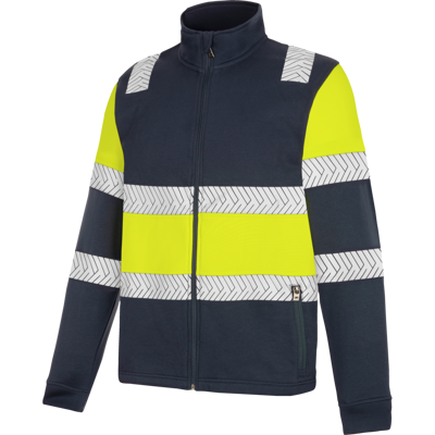 WÜRTH MODYF Sweat zippé haute visibilité FLUO ONE jaune/marine Bleu marine M - Publicité WÜRTH MODYF Sweat zippé haute visibilité FLUO ONE jaune/marine Bleu marine M - Publicité