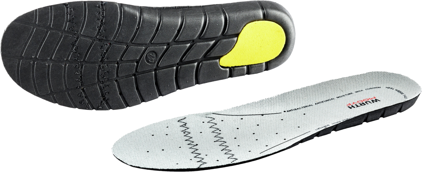 WÜRTH MODYF Semelles en mousse EVA pour chaussures Gris foncé 45