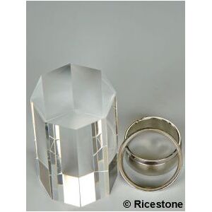 Ricestone 2a) Support volume acrylique Octogonal Ø=30mm, H=50mm