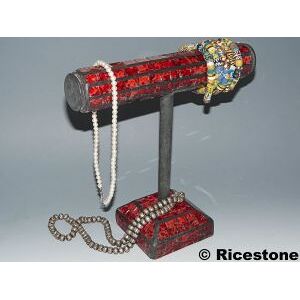 Ricestone 6a) Presentoir bracelet, Porte-Bijoux recouvert Mosaïque