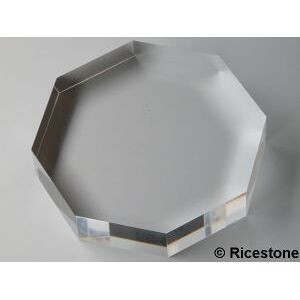 Ricestone 1c) Support volume acrylique Octogonal Ø=100mm, H=20mm
