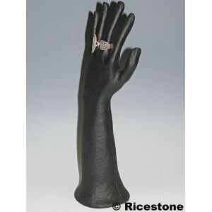 Ricestone 4) Main presentoir Hauteur 29 cm en papier mache pour presentation de bague.