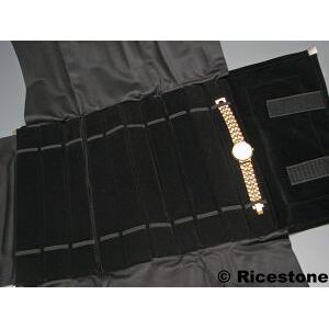 Ricestone 1b) Marmotte en feutrine pour 10 bracelets, trousse de bijouterie.