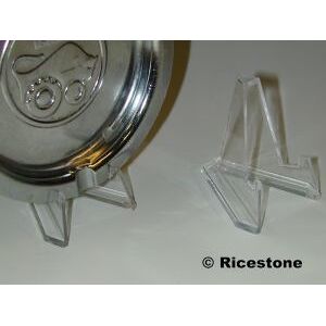 Ricestone 3b) 12x Chevalet H=5.5cm, Support presentoir de plaque.