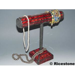 Ricestone 6a) Présentoir bracelet, Porte-Bijoux recouvert Mosaïque