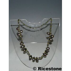 Ricestone 9a) Grand BUSTE bijoux pour pendentif ou chainette.