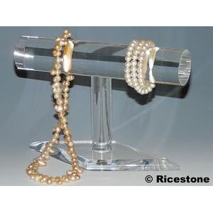 Ricestone 5) Jonc acrylique bracelet, présentoir, porte bijoux de montre.