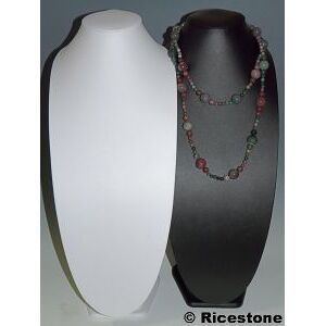 Ricestone 6e) Grand Buste présentoir de collier et Sautoir, H=55cm,