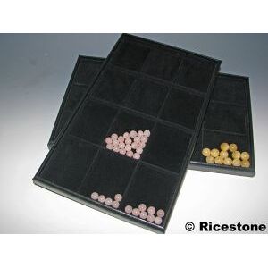 Ricestone 2b) Plateau feutrine 25x35 cm 12 ou 20 compartiments