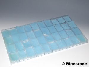 Ricestone 2j) Coffret plastique 24,5 x 44cm, 40 compartiments.