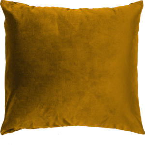 Stores-et-Rideaux.com Coussin Velours Moutarde