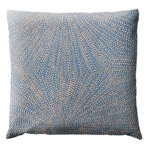 Stores-et-Rideaux.com Coussin Geometrique Dent de lion Bleu Paon