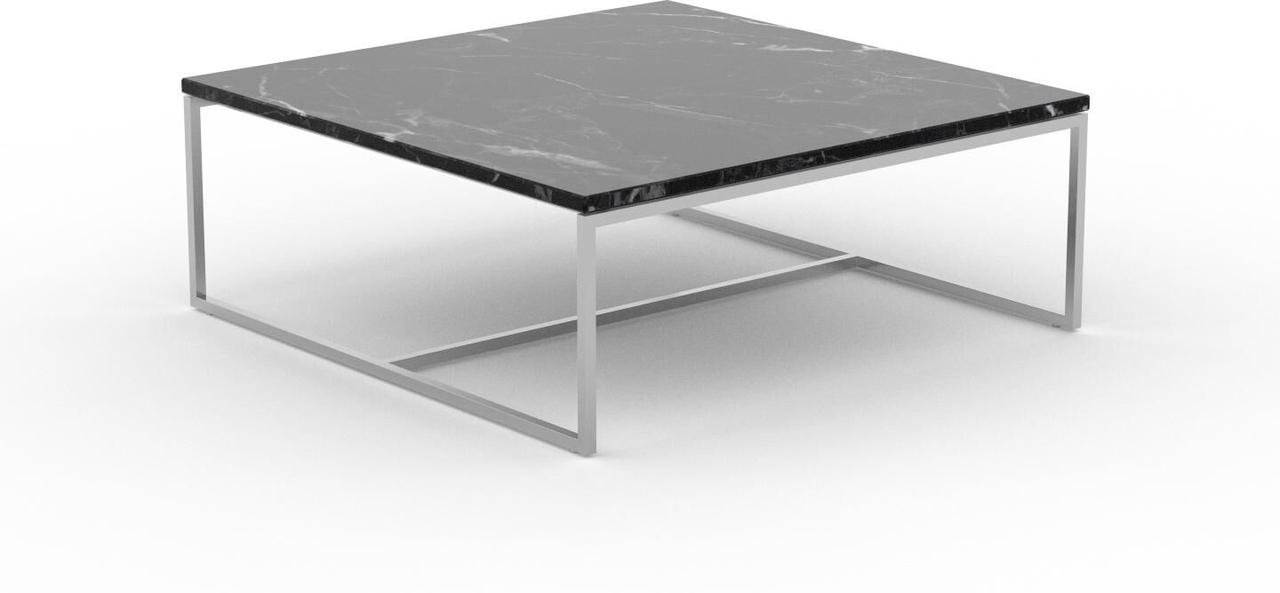 MYCS Table basse en marbre Noir Marquina, design contemporain, bout de canapé luxueux et sophistiqué - 81 x 31 x 81 cm, personnalisable MYCS Table basse en marbre Noir Marquina, design contemporain, bout de canapé luxueux et sophistiqué - 81 x 31 x 81 cm, personnalisable
