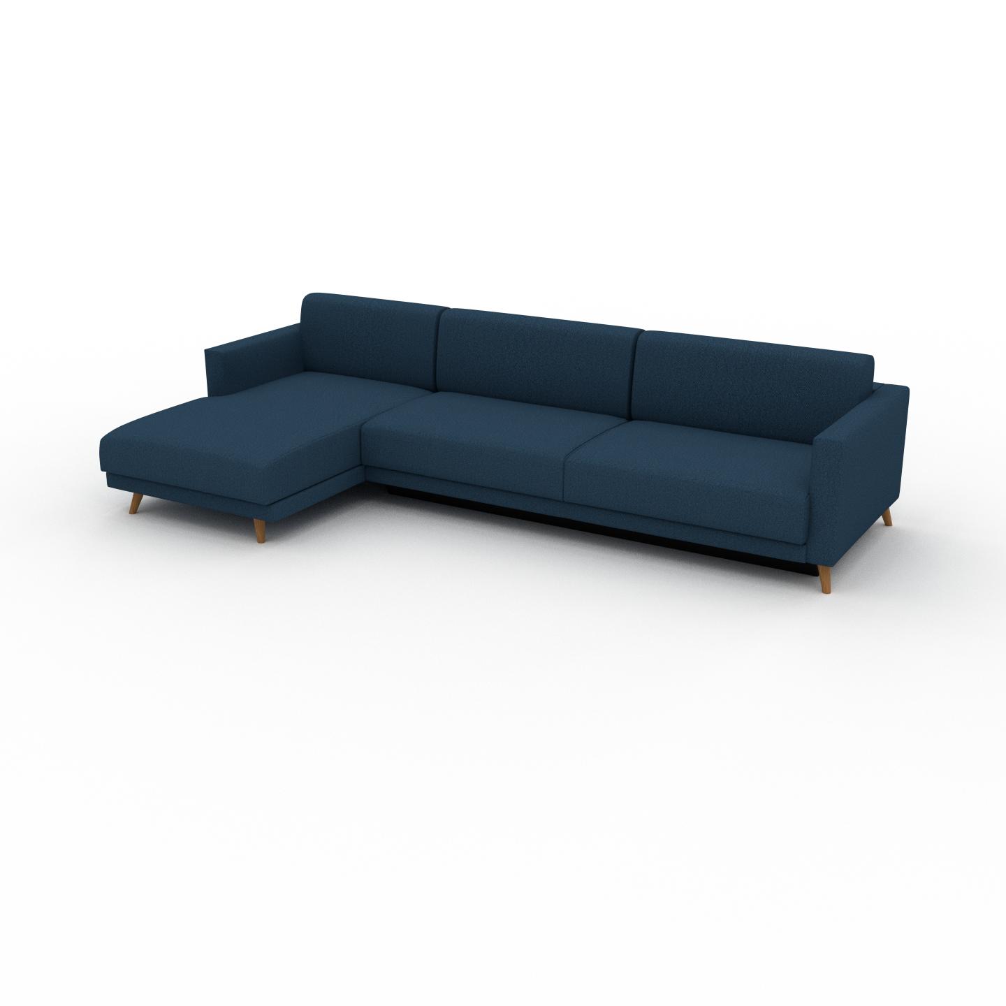 MYCS Canapé convertible - Bleu Océan, design épuré, canapé lit confortable, confortable avec coffre de rangement - 305 x 75 x 162 cm, modulable