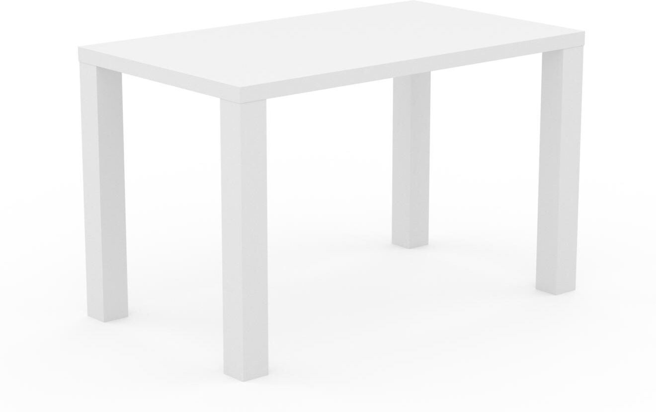 MYCS Bureau - Blanc, design contemporain, table de travail, fonctionnelle - 120 x 76 x 70 cm, modulable