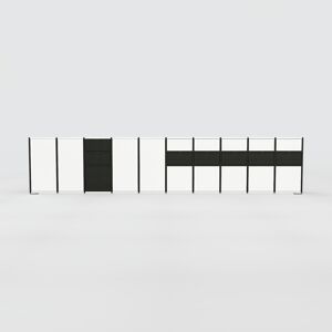 MYCS Enfilade - Blanc, design, buffet, avec porte Blanc et tiroir Noir - 387 x 81 x 34 cm - Publicité