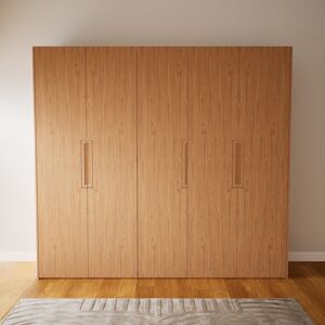MYCS Dressing - Effet chêne, design, armoire penderie pour chambre ou entrée, à portes battantes - 254 x 232 x 62 cm, modulable - Publicité