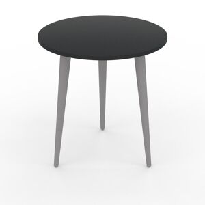 MYCS Table basse - Noir, ronde, design scandinave, petite table pour salon élégante - 40 x 43 x 40 cm, personnalisable - Publicité