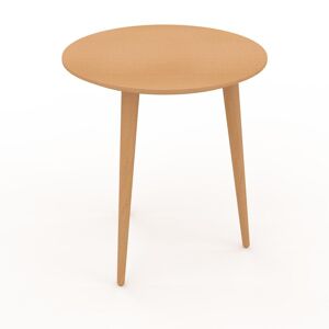MYCS Table basse - Hêtre, ronde, design scandinave, petite table pour salon élégante - 40 x 43 x 40 cm, personnalisable - Publicité