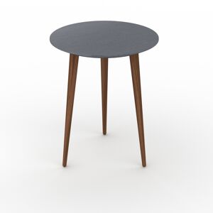 MYCS Table basse - Graphite, ronde, design scandinave, petite table pour salon élégante - 40 x 49 x 40 cm, personnalisable - Publicité
