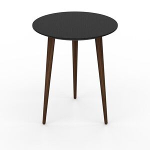 MYCS Table basse - Noir, ronde, design scandinave, petite table pour salon élégante - 40 x 49 x 40 cm, personnalisable - Publicité