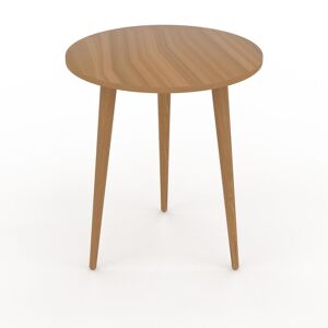MYCS Table basse - Chêne, ronde, design scandinave, petite table pour salon élégante - 40 x 46 x 40 cm, personnalisable - Publicité