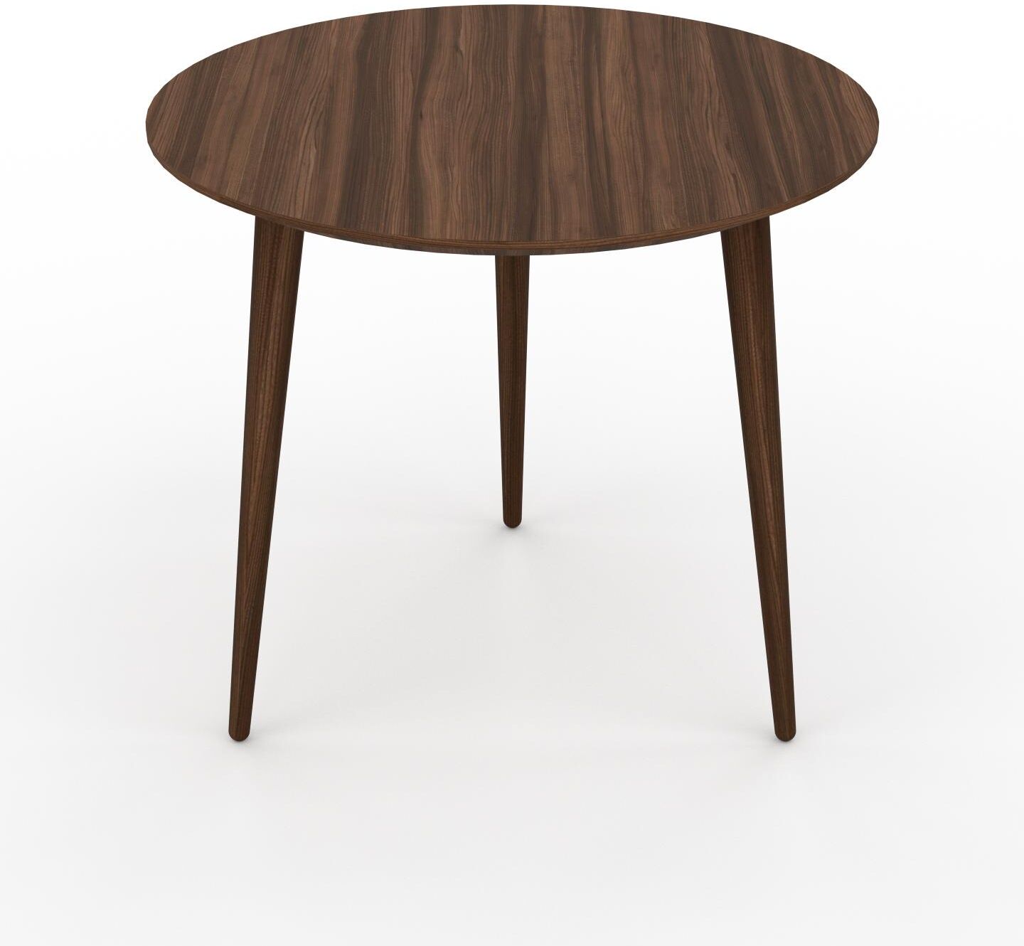MYCS Table basse - Noyer, ronde, design scandinave, petite table pour salon élégante - 50 x 44 x 50 cm, personnalisable MYCS Table basse - Noyer, ronde, design scandinave, petite table pour salon élégante - 50 x 44 x 50 cm, personnalisable