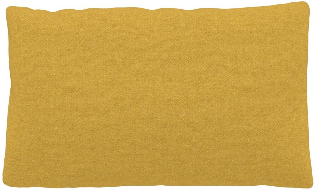 MYCS Coussin Jaune Colza - 30x50 cm - Housse en Laine. Coussin de canapé moelleux