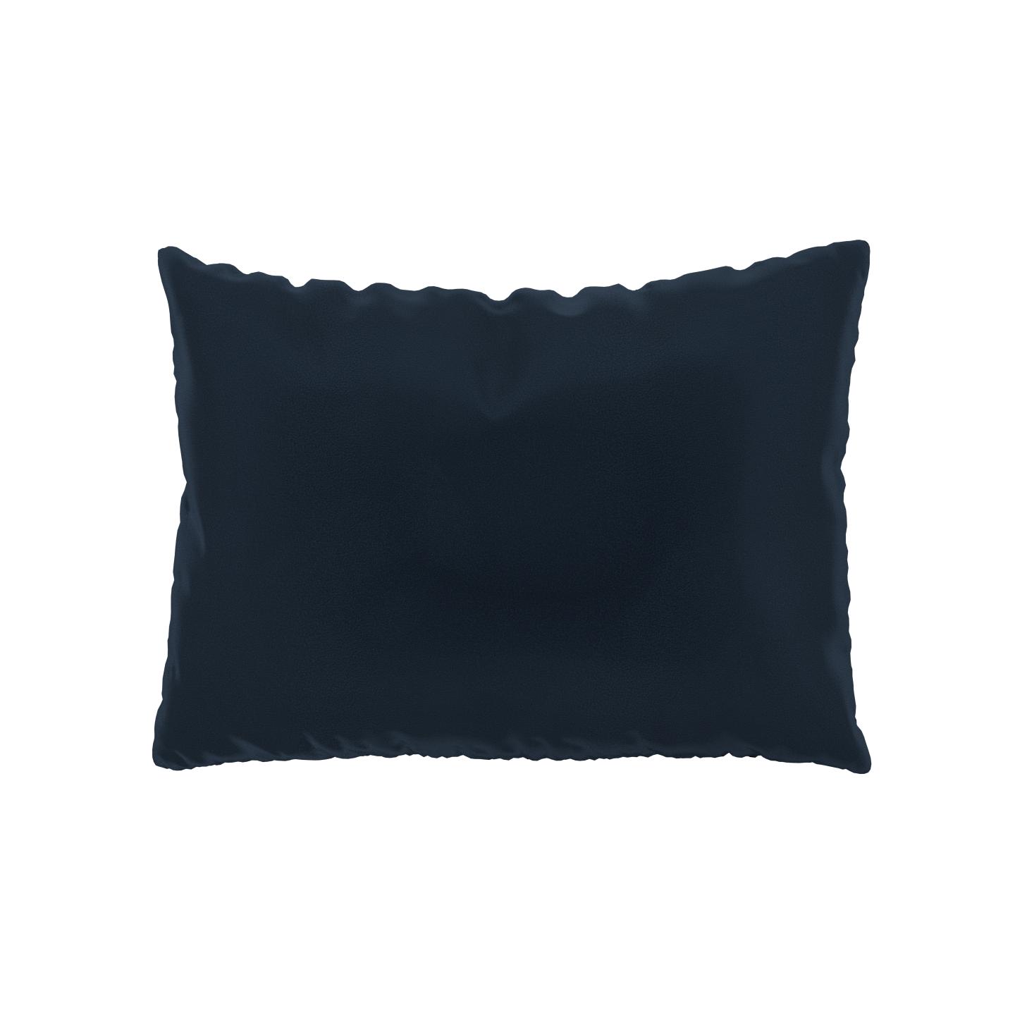 MYCS Coussin Bleu Nuit - 48x65 cm - Housse en Velours. Coussin de canapé moelleux