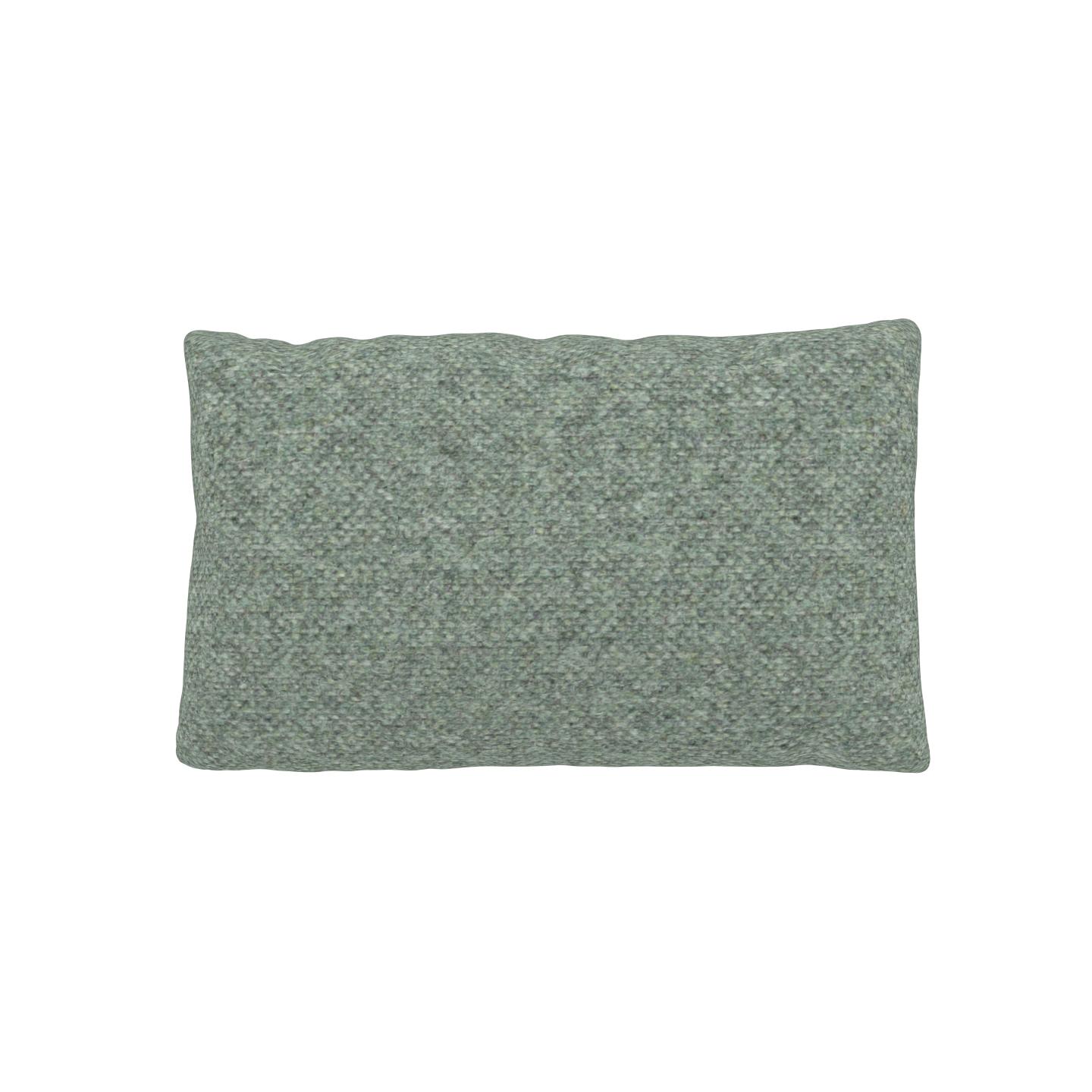 MYCS Coussin Gris Ciment - 30x50 cm - Housse en Laine chinée. Coussin de canapé moelleux