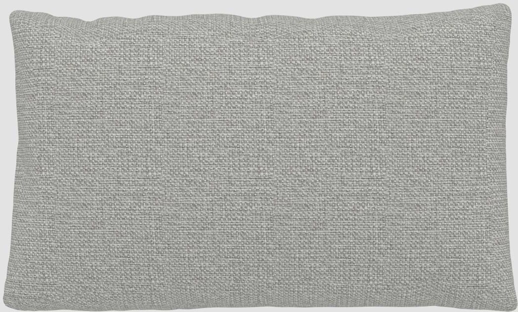 MYCS Coussin Gris Clair - 30x50 cm - Housse en Tissu grossier. Coussin de canapé moelleux