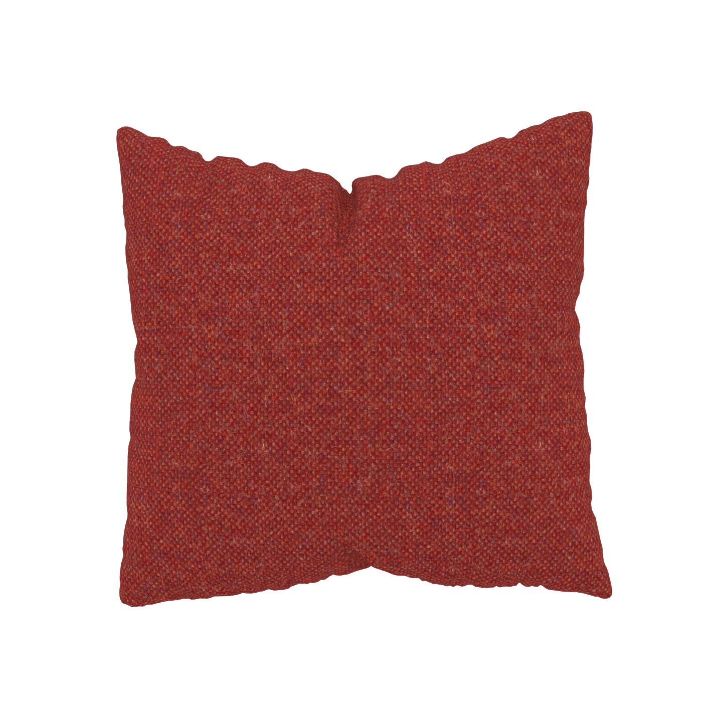 MYCS Coussin Orange Sanguine - 50x50 cm - Housse en Laine chinée. Coussin de canapé moelleux