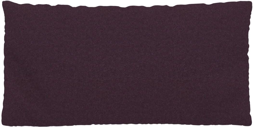 MYCS Coussin Aubergine - 40x80 cm - Housse en Laine. Coussin de canapé moelleux