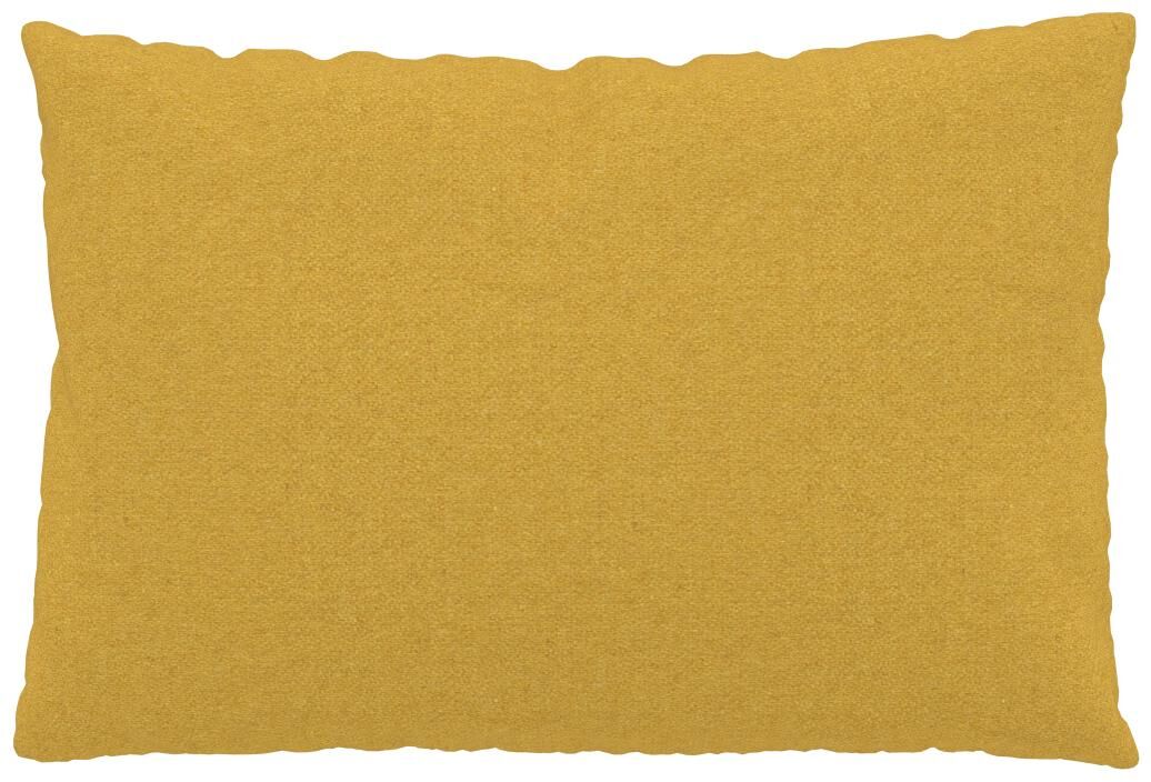 MYCS Coussin Jaune Colza - 40x60 cm - Housse en Laine. Coussin de canapé moelleux