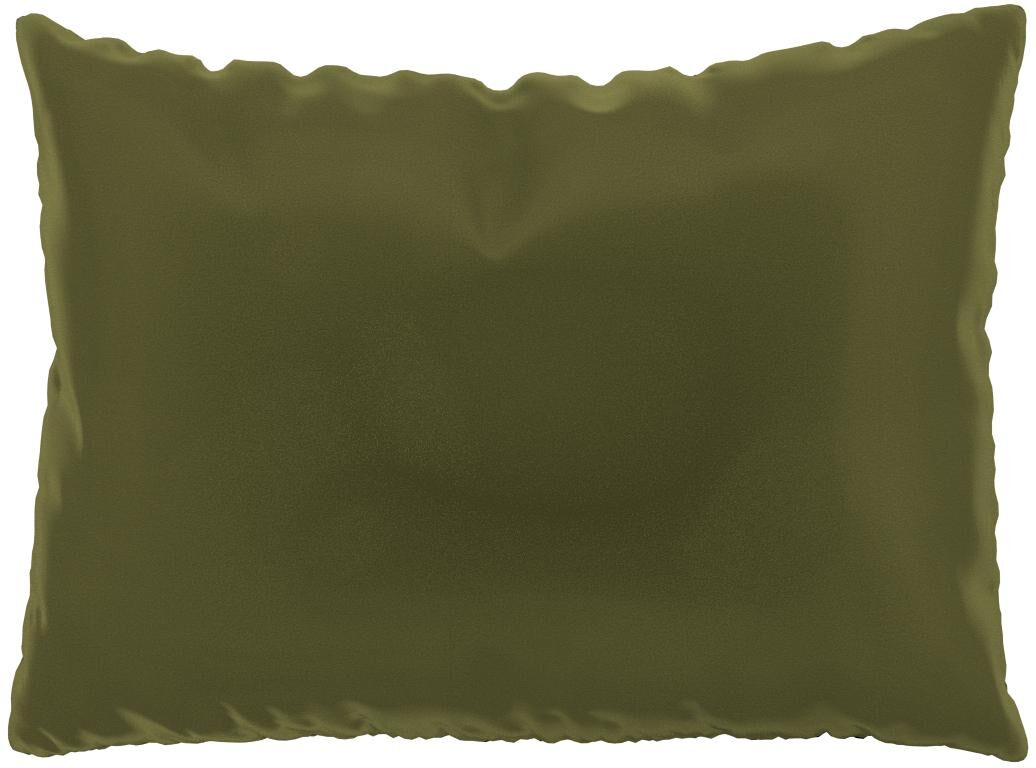 MYCS Coussin Vert Olive - 48x65 cm - Housse en Velours. Coussin de canapé moelleux