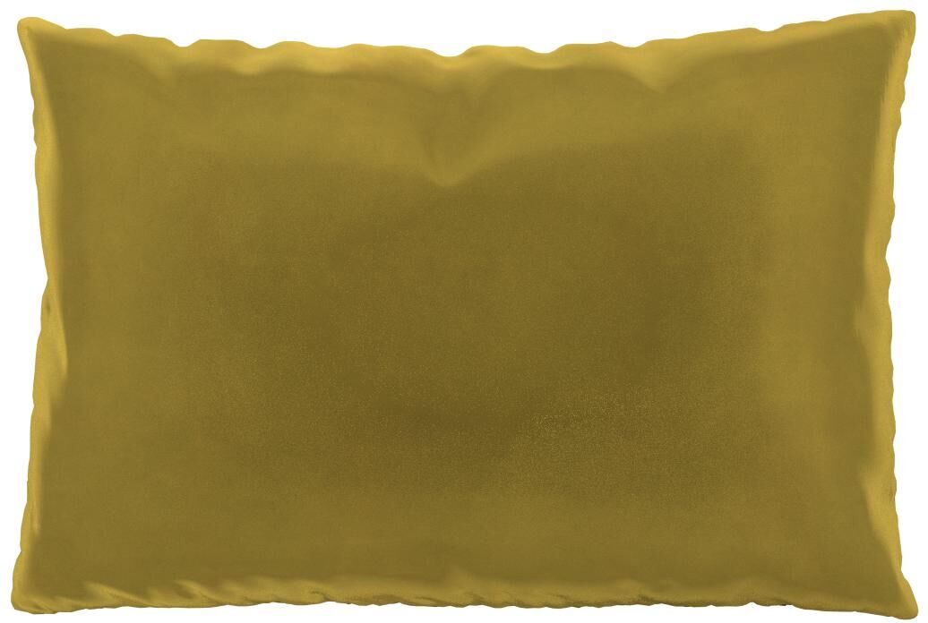 MYCS Coussin Jaune Colza - 40x60 cm - Housse en Velours. Coussin de canapé moelleux