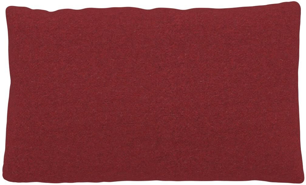 MYCS Coussin Rouge Cerise - 30x50 cm - Housse en Laine. Coussin de canapé moelleux