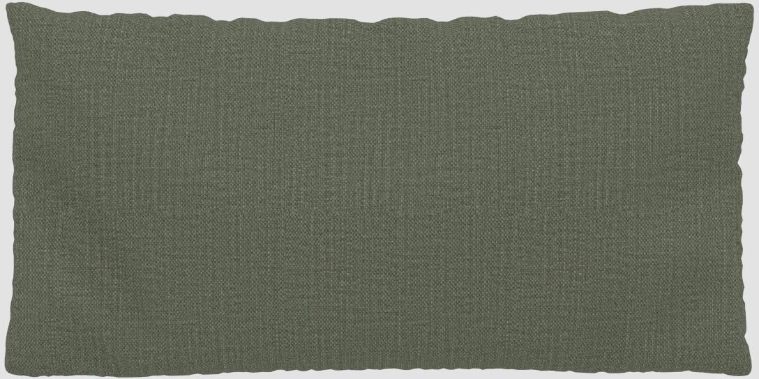 MYCS Coussin Vert Olive - 40x80 cm - Housse en Textile tissé. Coussin de canapé moelleux