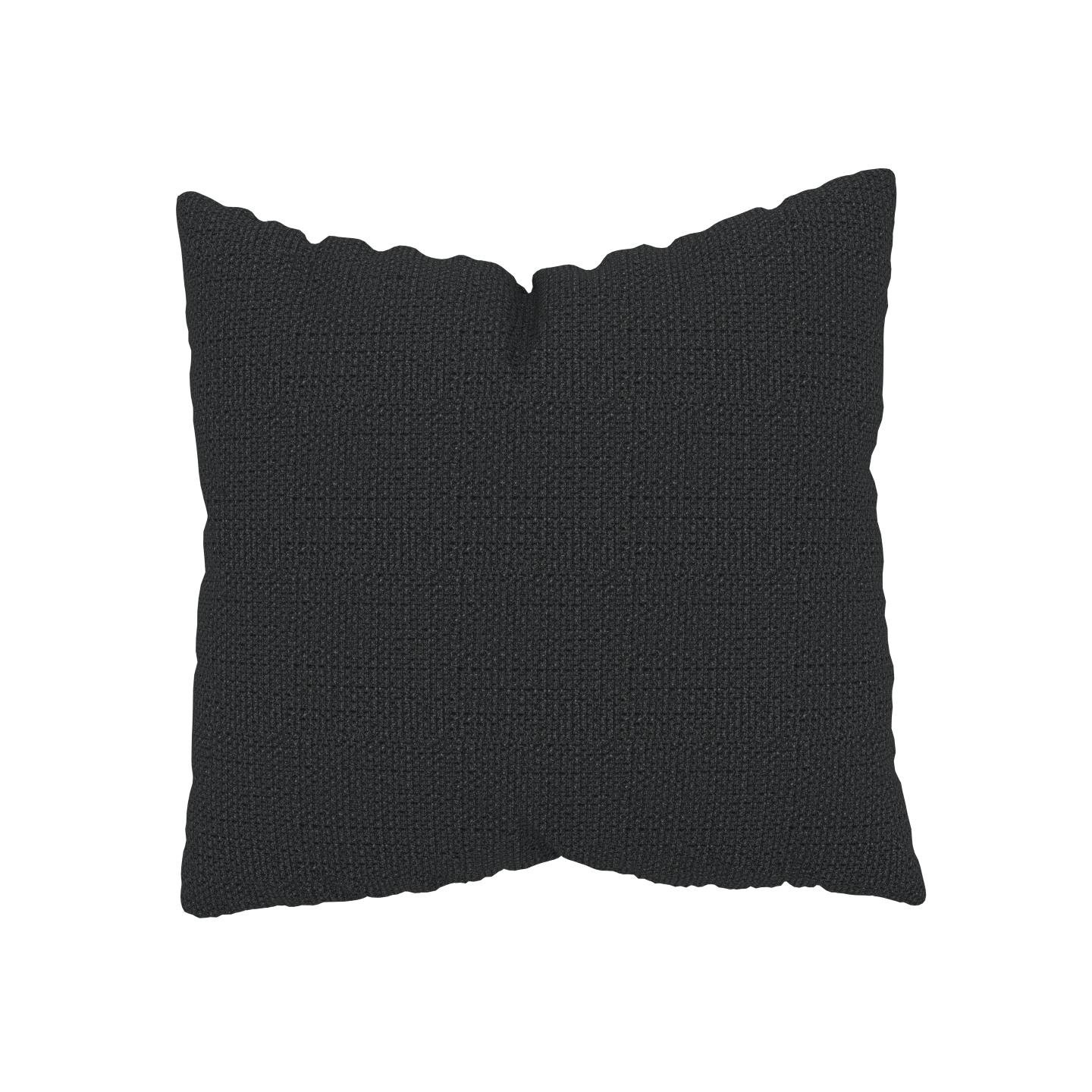MYCS Coussin Noir Nuit - 50x50 cm - Housse en Tissu grossier. Coussin de canapé moelleux