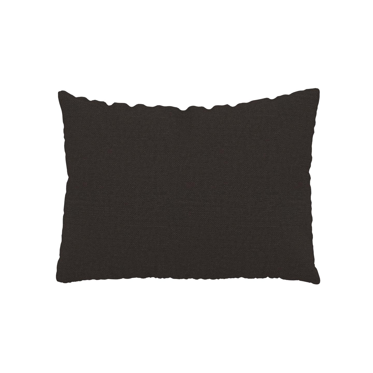 MYCS Coussin Brun Chocolat - 48x65 cm - Housse en Textile tissé. Coussin de canapé moelleux