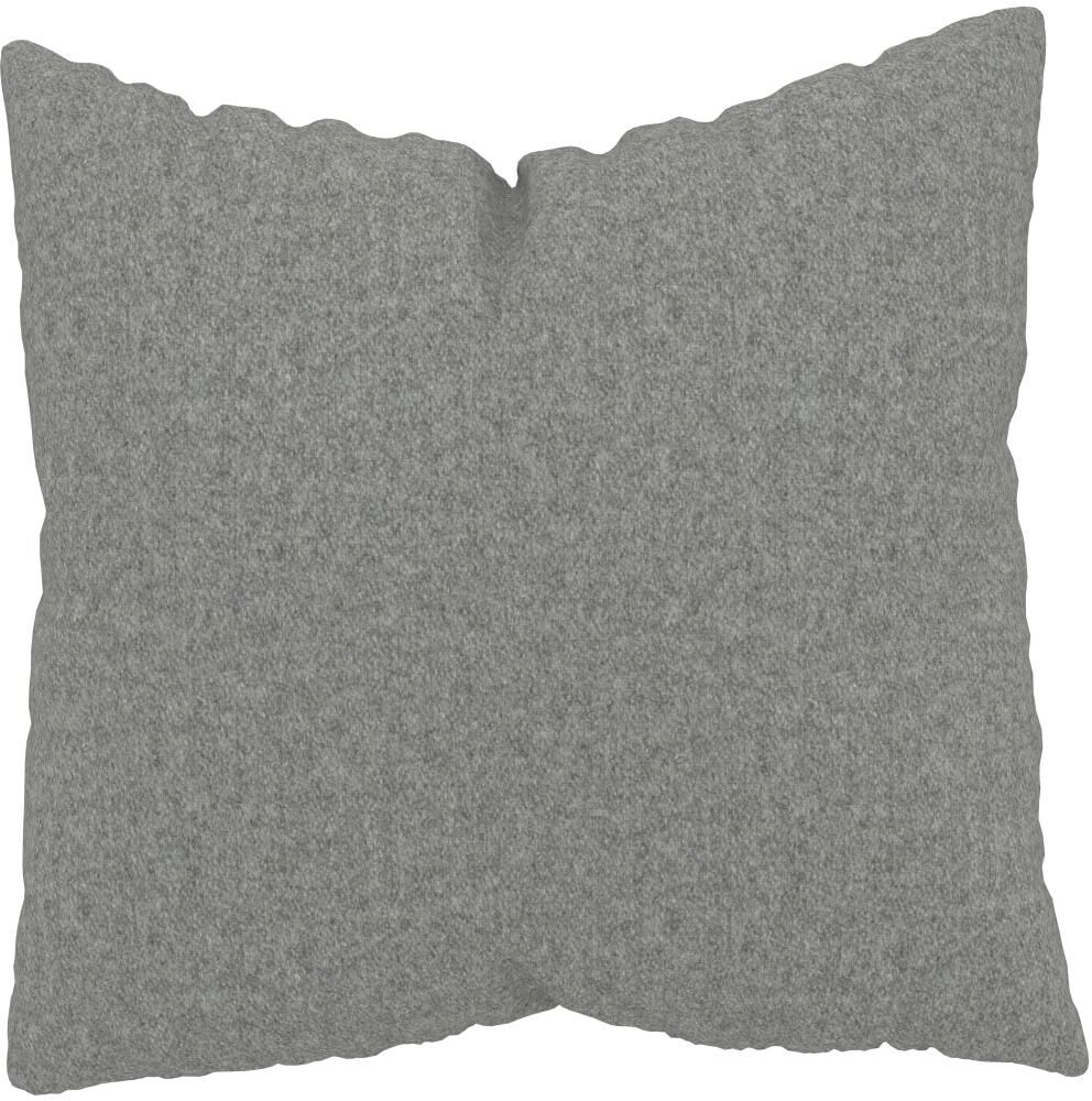 MYCS Coussin Gris Clair - 50x50 cm - Housse en Laine. Coussin de canapé moelleux