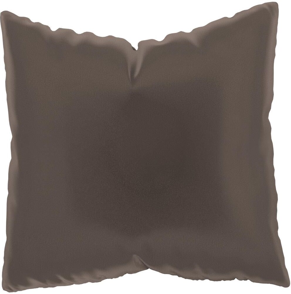 MYCS Coussin Taupe Gris - 50x50 cm - Housse en Velours. Coussin de canapé moelleux